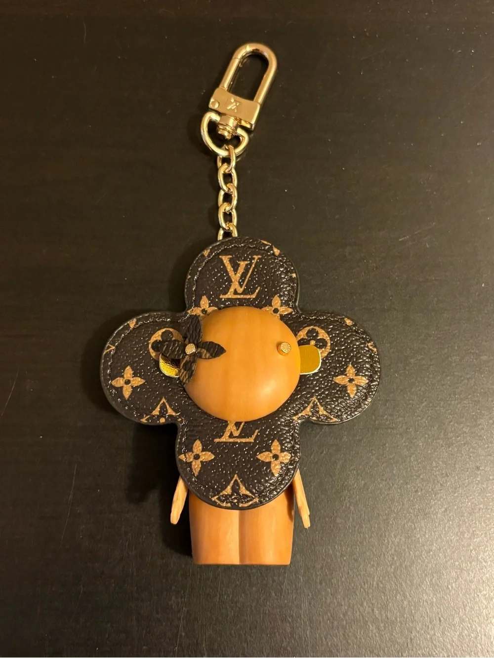 Vivienne Doll Bag Keychain Brown Flower Multi